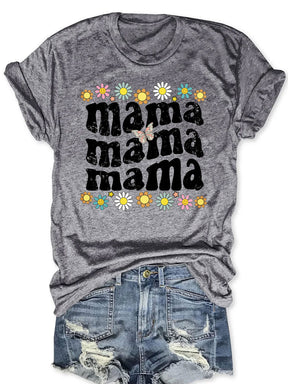 Mama-Blumen-T-Shirt