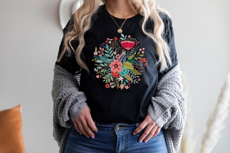 T-Shirt mit floralem Grafikdruck