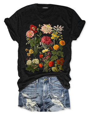 Cottagecore Vintage Flowers T-shirt