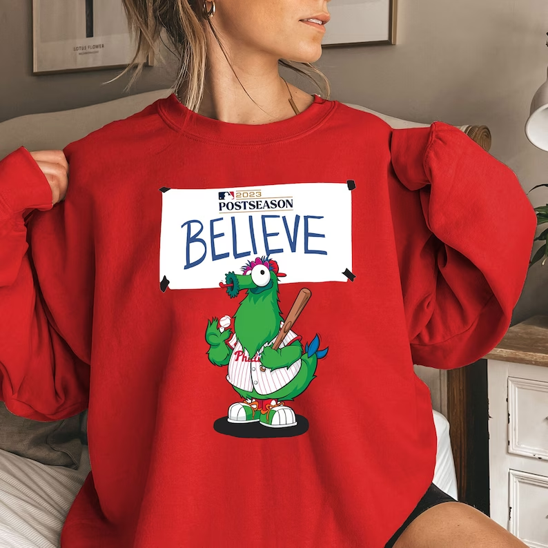 Philadelphia Phillies „Believe“ Nachsaison 2023 Sweatshirt