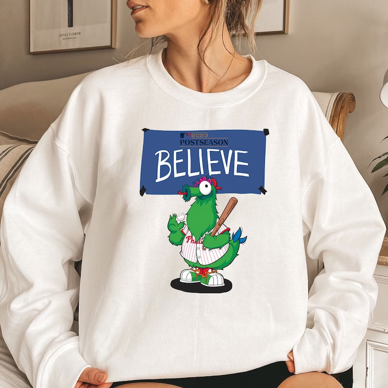 Philadelphia Phillies „Believe“ Nachsaison 2023 Sweatshirt