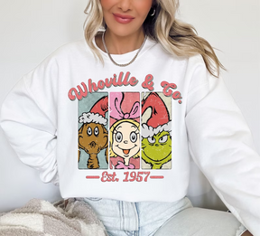 Whovillee Retro-Weihnachts-Sweatshirts