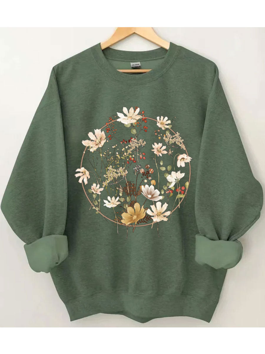 Blumen-Sweatshirt
