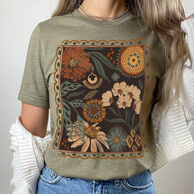 Wildflower Garden Hippie Botanical T-shirt