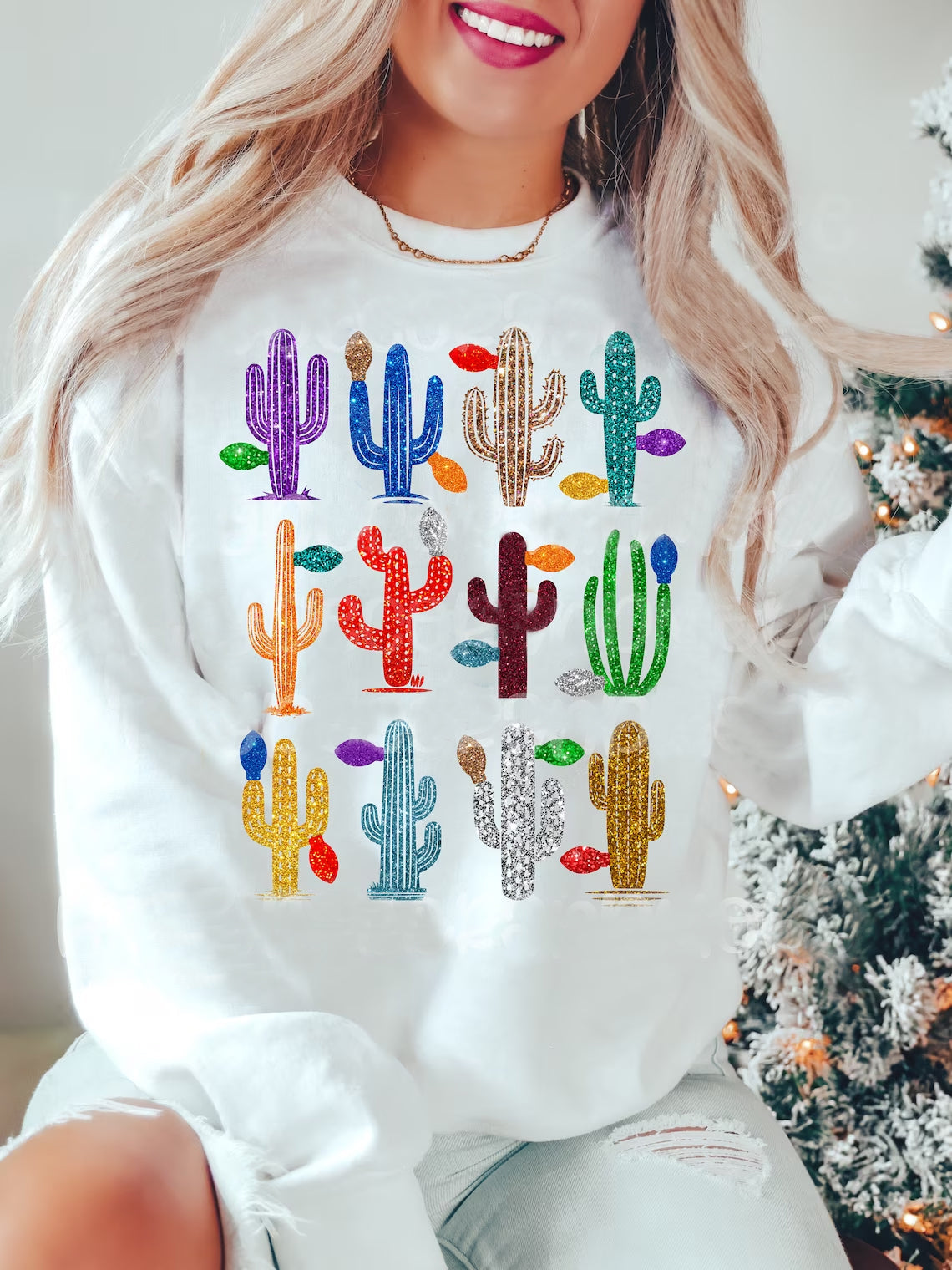 Cactus long sleeve sweatshirts