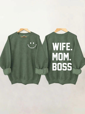 Cooler Moms Club. Frau Mama Boss Sweatshirt