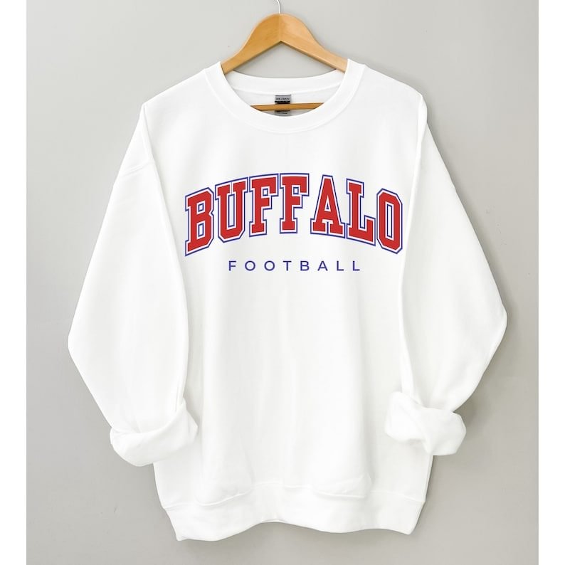 Vintage Inspired Buffalo Football Sweatshirt