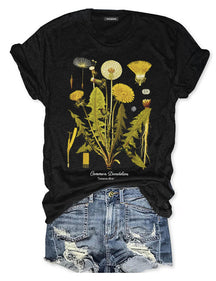 Botanical Art Yellow Flower T-shirt
