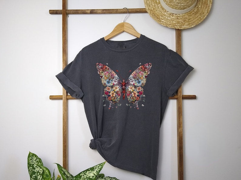 Butterfly Floral Shirt | Butterfly T-Shirt