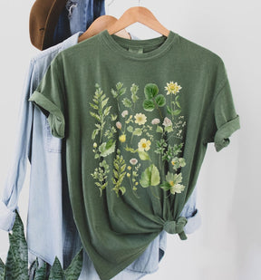 Boho Watercolor Botanical shirt Floral Tshirt