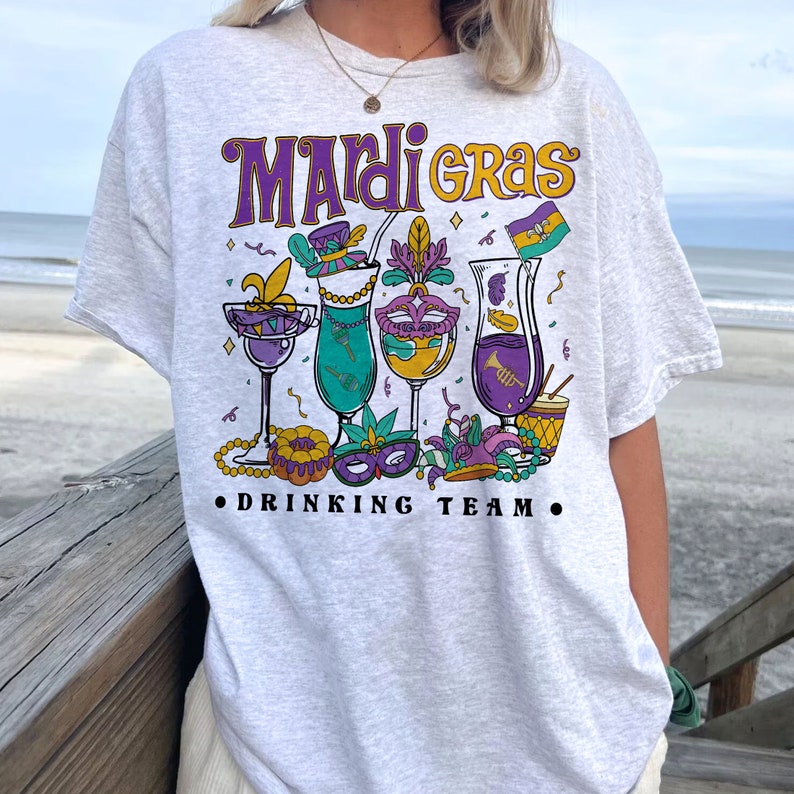 Mardi Gras Drinking Shirts