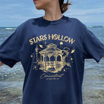 Retro Stars Hollow Cozy Herbst T-Shirt