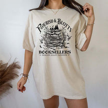 Flourish Blotts Wizard Vintage T-shirt