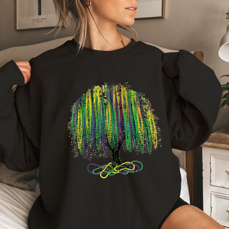 Mardi Gras Tree Sweatshirt