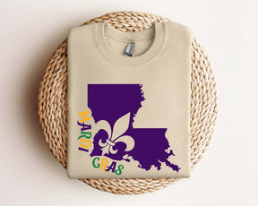 Louisiana-Karneval-Sweatshirt