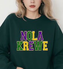 NOLA Krewe Sweatshirt aus Chenilleimitat