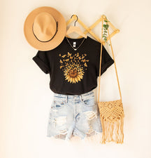 Sunflower Butterfly T-shirt