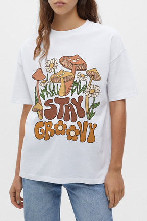 Stay Groovy Hippie Floral T-shirt