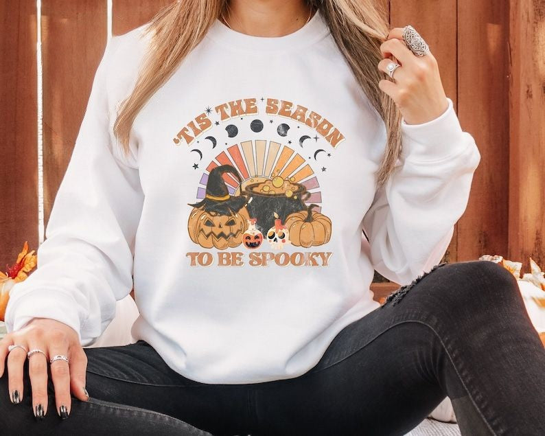 Tis The Season To Be Spooky Pumpkin Sweatshirt