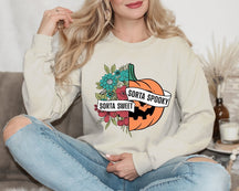 Sorta Sweet Sorta Spooky Flower Pumpkin Sweatshirt