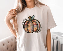 Watercolor Pumpkin Graphic T-shirt