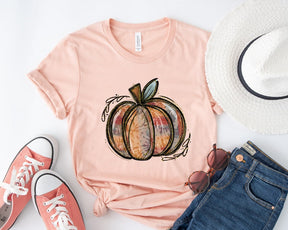 Watercolor Pumpkin Graphic T-shirt