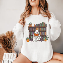 Pumpkin Witch Bookworm Sweatshirt