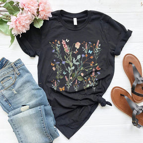 Pressed Flowers Shirt Wildflower Shirt