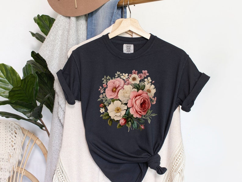 Boho Wildflowers Cottagecore Shirt Floral Shirt