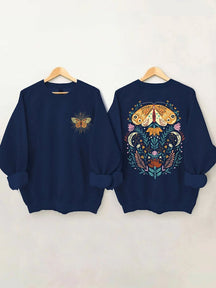 Celestial Moth Butterfly Sweatshirt