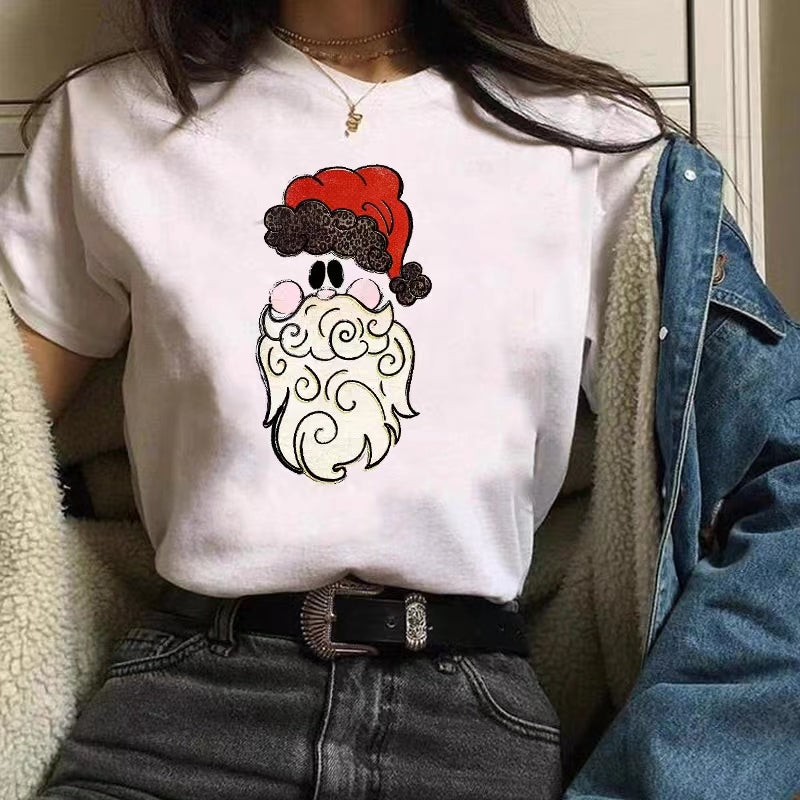 Weihnachtliches kurzes T-Shirt