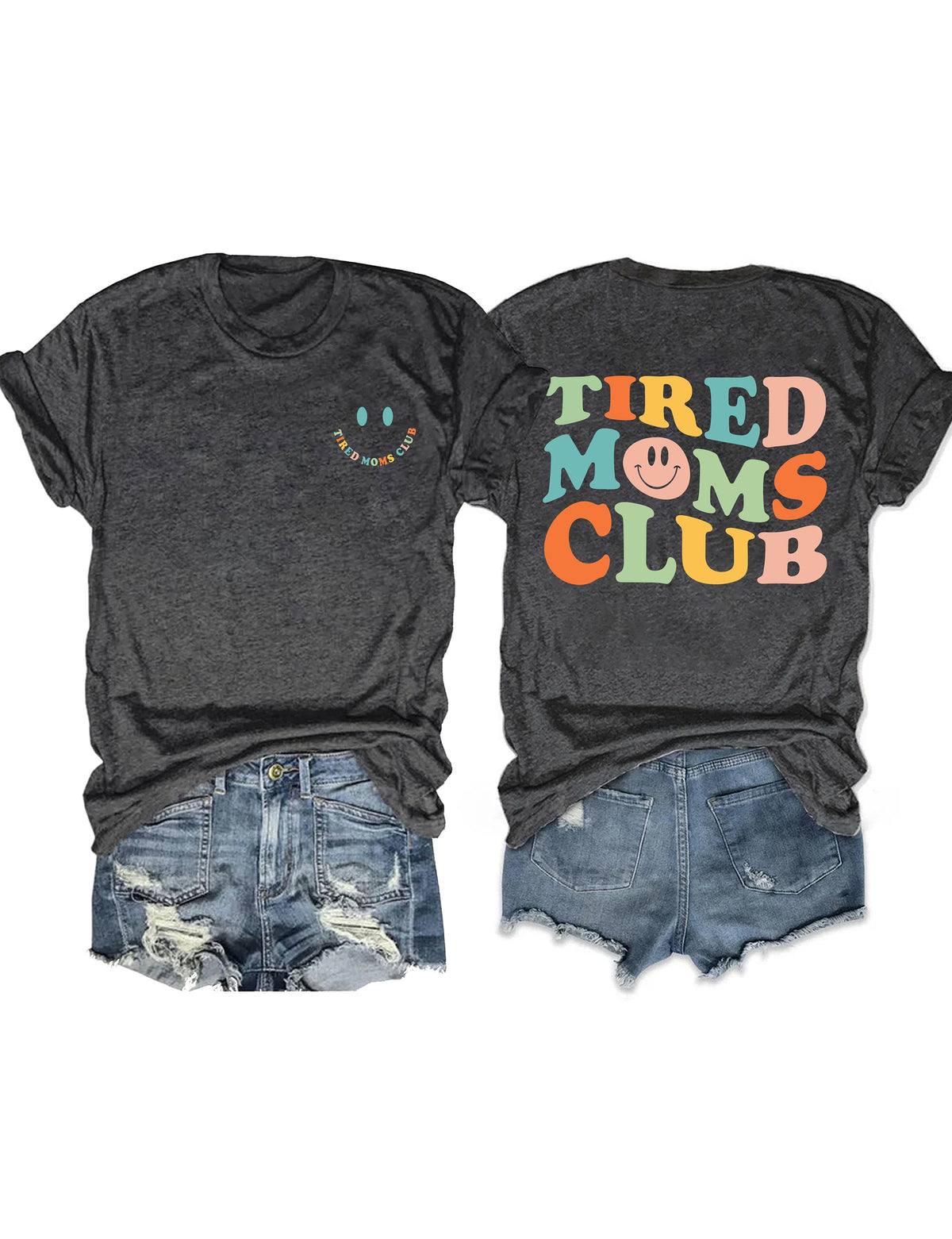 Müdes Moms Club-T-Shirt