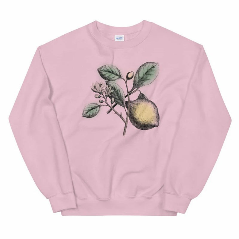 Lemon Botanical Vintage Image Unisex Sweatshirt