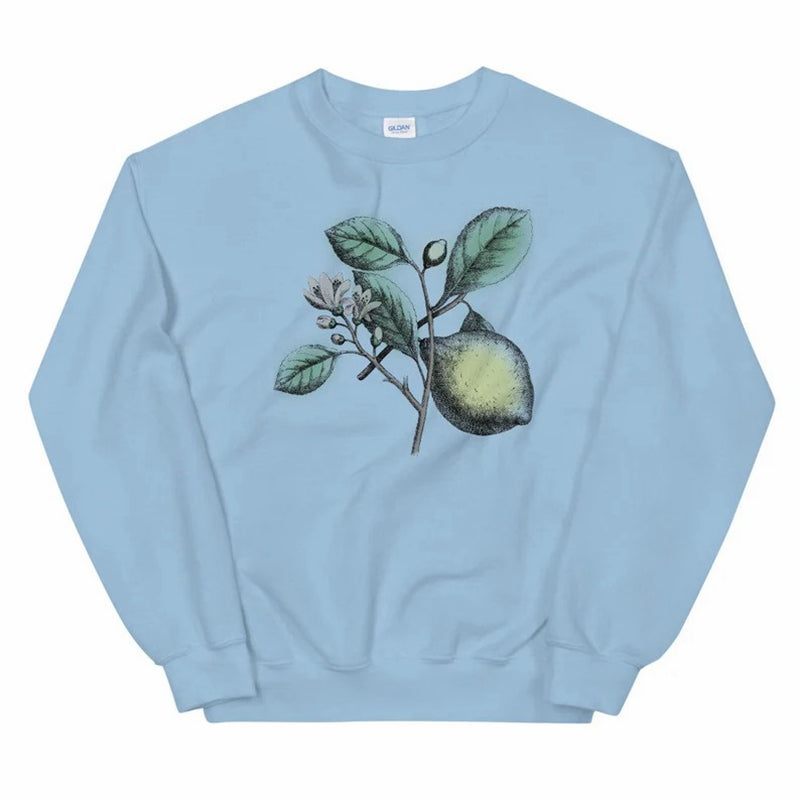 Lemon Botanical Vintage Image Unisex Sweatshirt