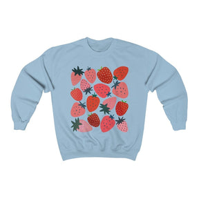 Strawberry Sweatshirt Cute Vintage Fruit Sweater