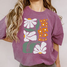Boho Blumen T-Shirt Wildblumen T-Shirt