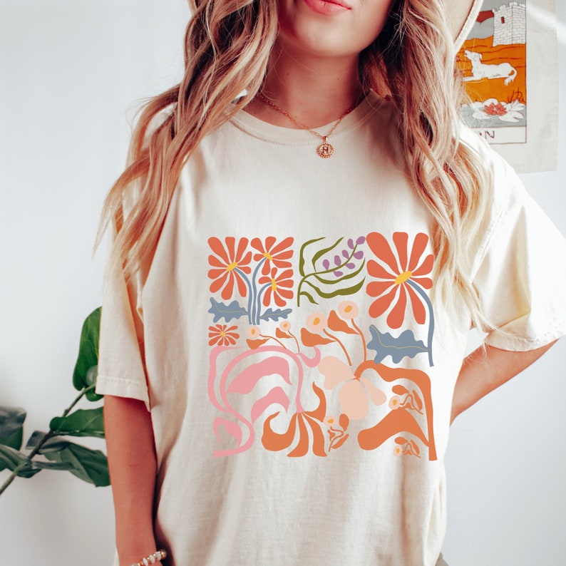Boho-Wildblumen-Blumen-Natur-Shirt