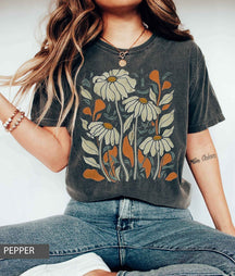 WildFlower Daisy T-Shirt Retro Blumenshirt