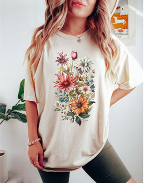 Comfort Colors Wildflowers Shirt Cottagecore Shirt