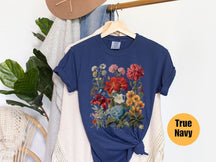 Boho Wildblumen Cottagecore Shirt Geschenk für Sie