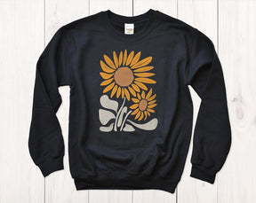 Sunflower Sweatshirt Boho Wildflower Sweatshirt