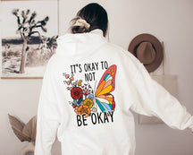 Color Butterfly Hooded Sweatshirt
