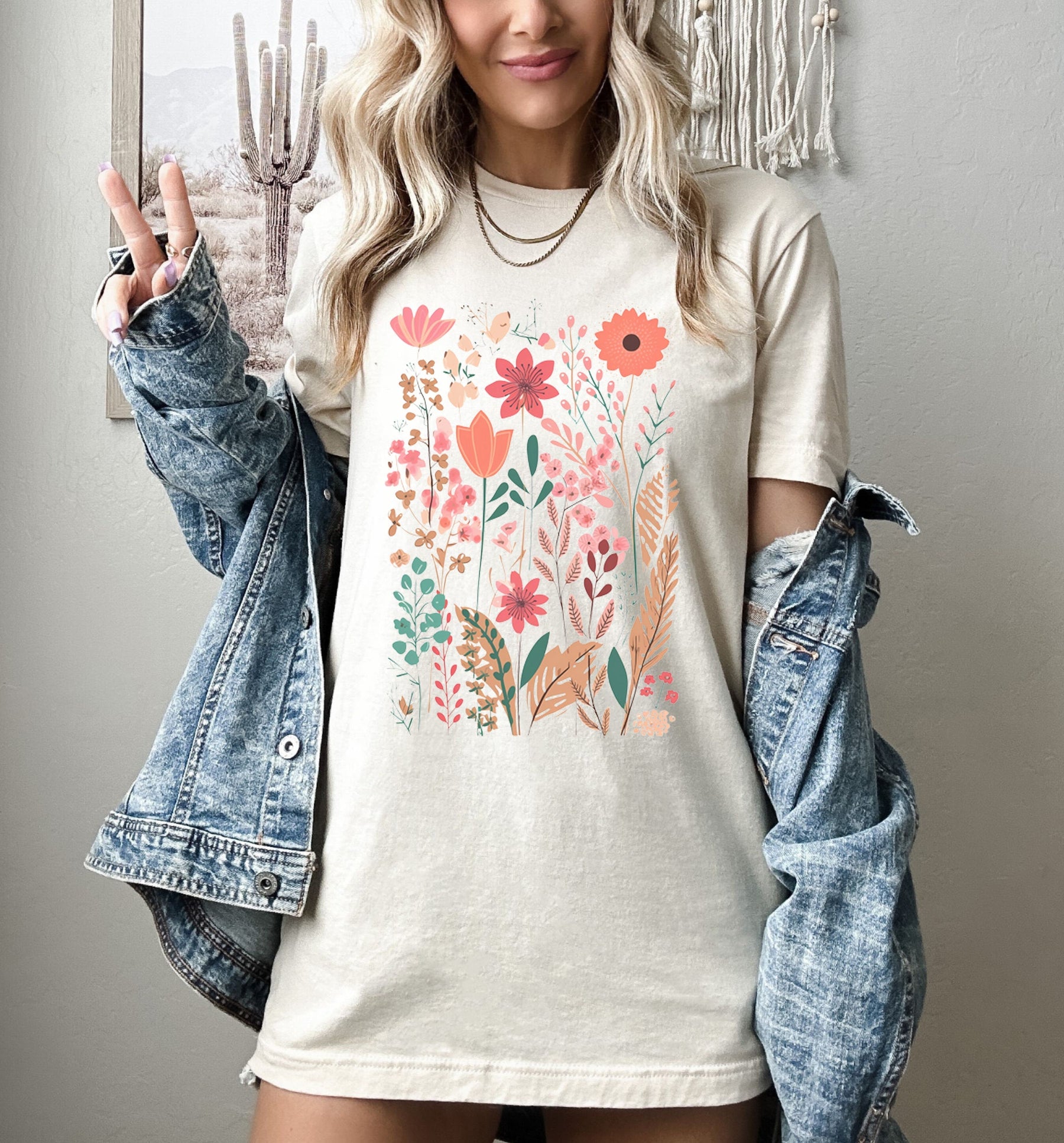 Beautiful Nature Lover Plant Flower Round Neck Comfortable Shirt