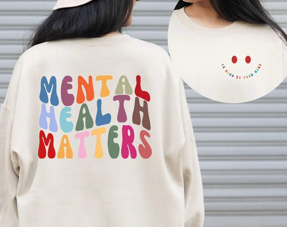 Sweatshirt mit Rundhalsausschnitt für psychische Gesundheit