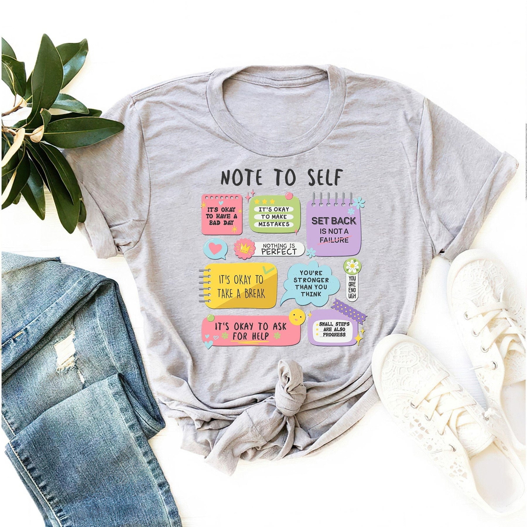 Note To Self  Mental Health Matters Occupational Therapy Shirt