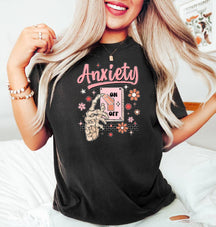 Anxiety On Lustiges und bequemes T-Shirt mit Rundhalsausschnitt