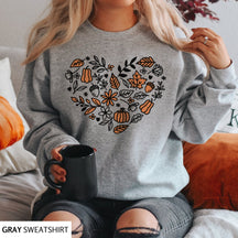 Cottagecore Women's Vintage Pumpkin Fall Sweatshirt